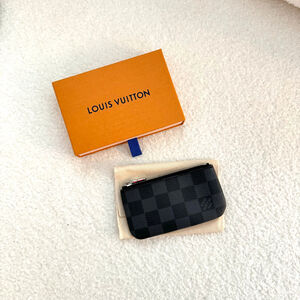 Louis Vuitton Key Pouch Damier Graphite PRELOVED AUTHENTIC